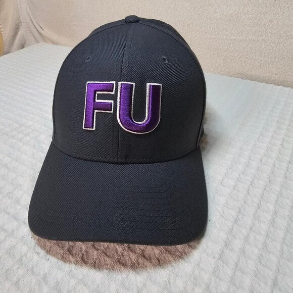 Rare F U Ball Cap with Swoosh, Collector Hat makes a statement one size fits all - Picture 1 of 3